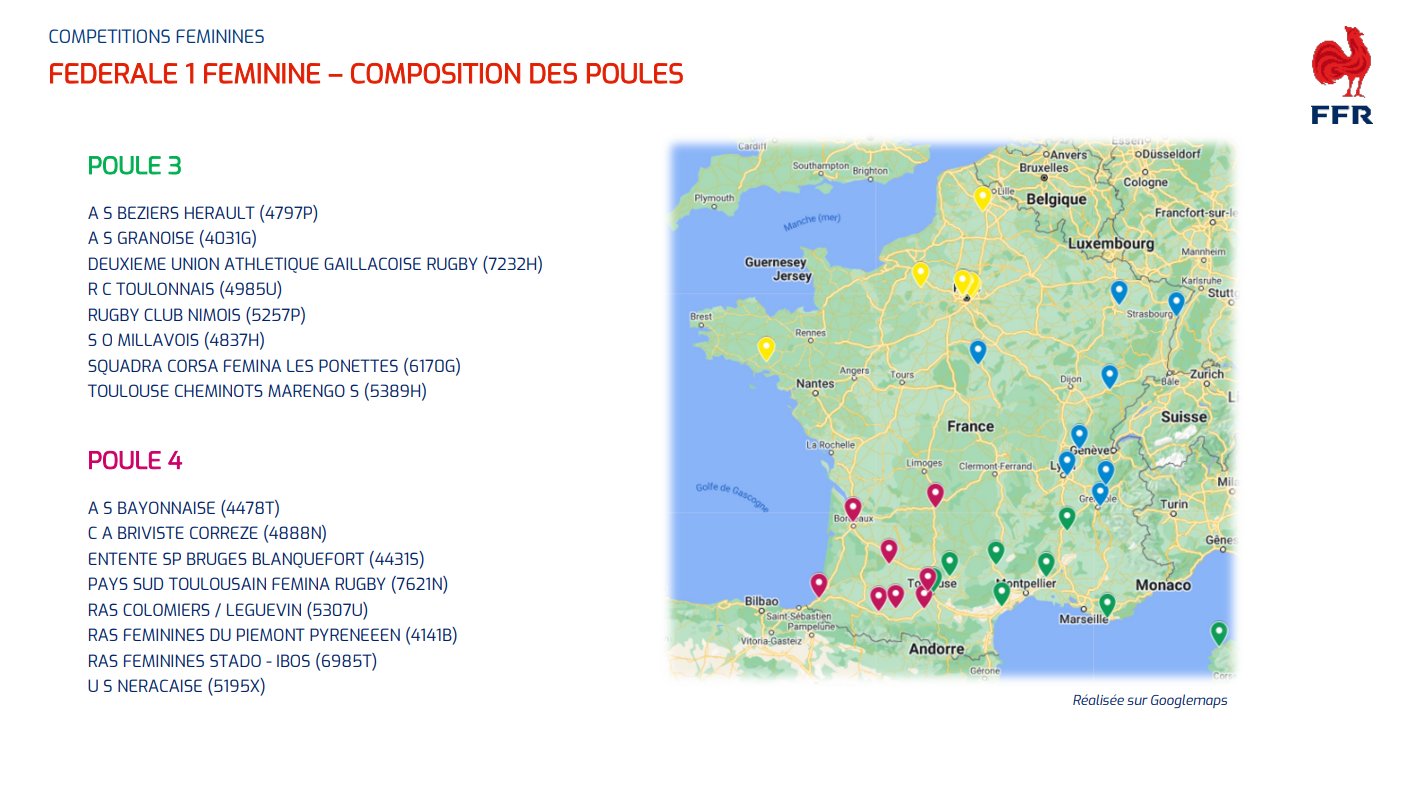 Saison 2022 / 2023 - La poule de nos féminines las petits du piemont